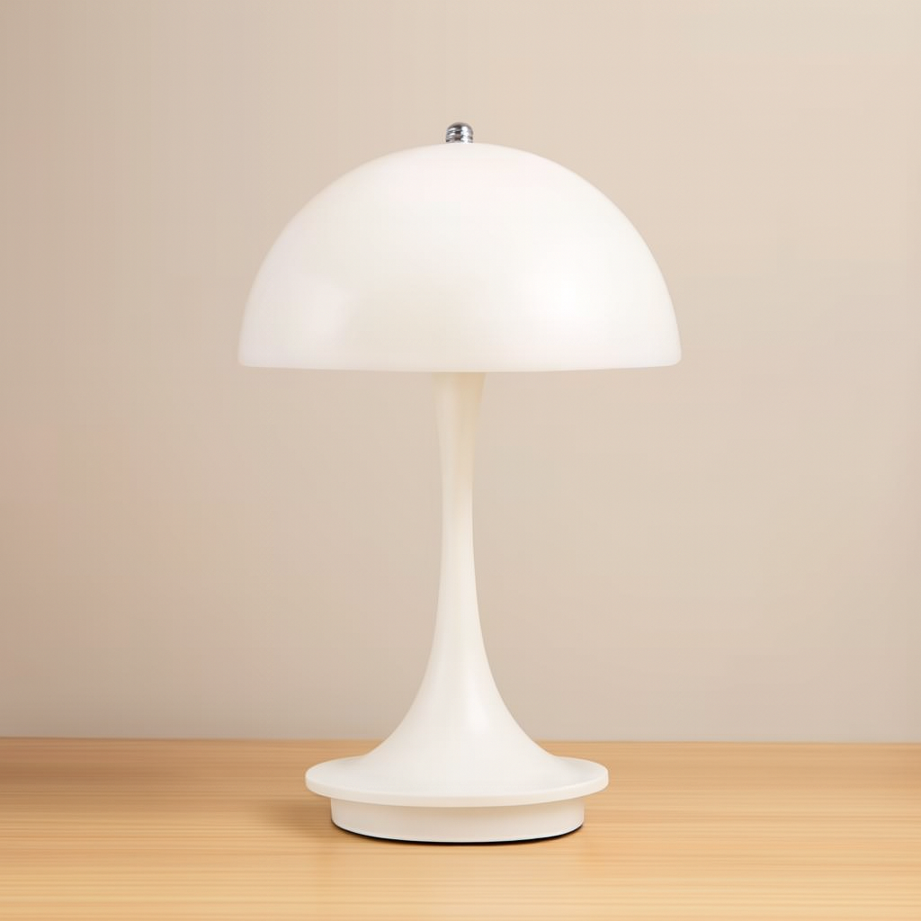 Portable Mushroom LED Table Lamp – USB Rechargeable, Touch Control, 3-Color Dimmable Night Light