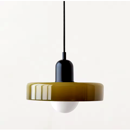 Nordic Retro Glass Chandelier – E27 LED Pendant Light for Living Room, Dining Room & Bedroom