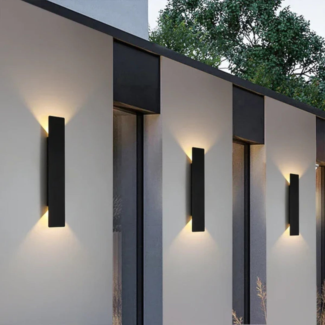 Weatherproof LED Outdoor Wall Light in Sleek Strip Design