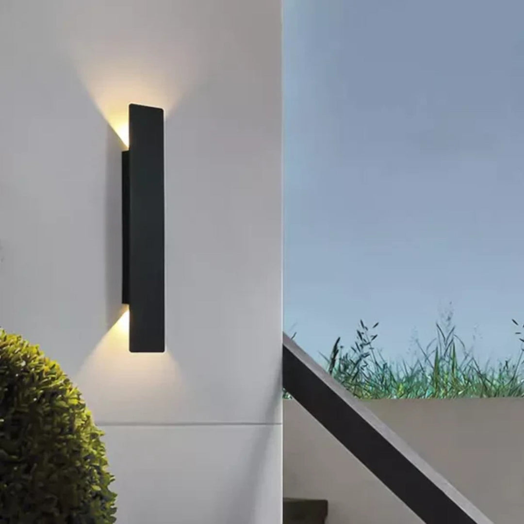 Weatherproof LED Outdoor Wall Light in Sleek Strip Design