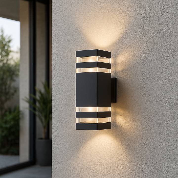 Scandinavian 2-Way Outdoor Wall Light – Modern Minimalist Design