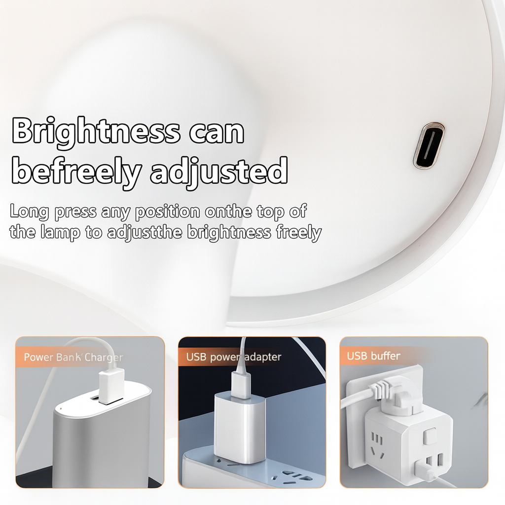Rechargeable LED Touch Table Lamp – 3 Color Modes, Dimmable, Cordless Bedside & Desk Light