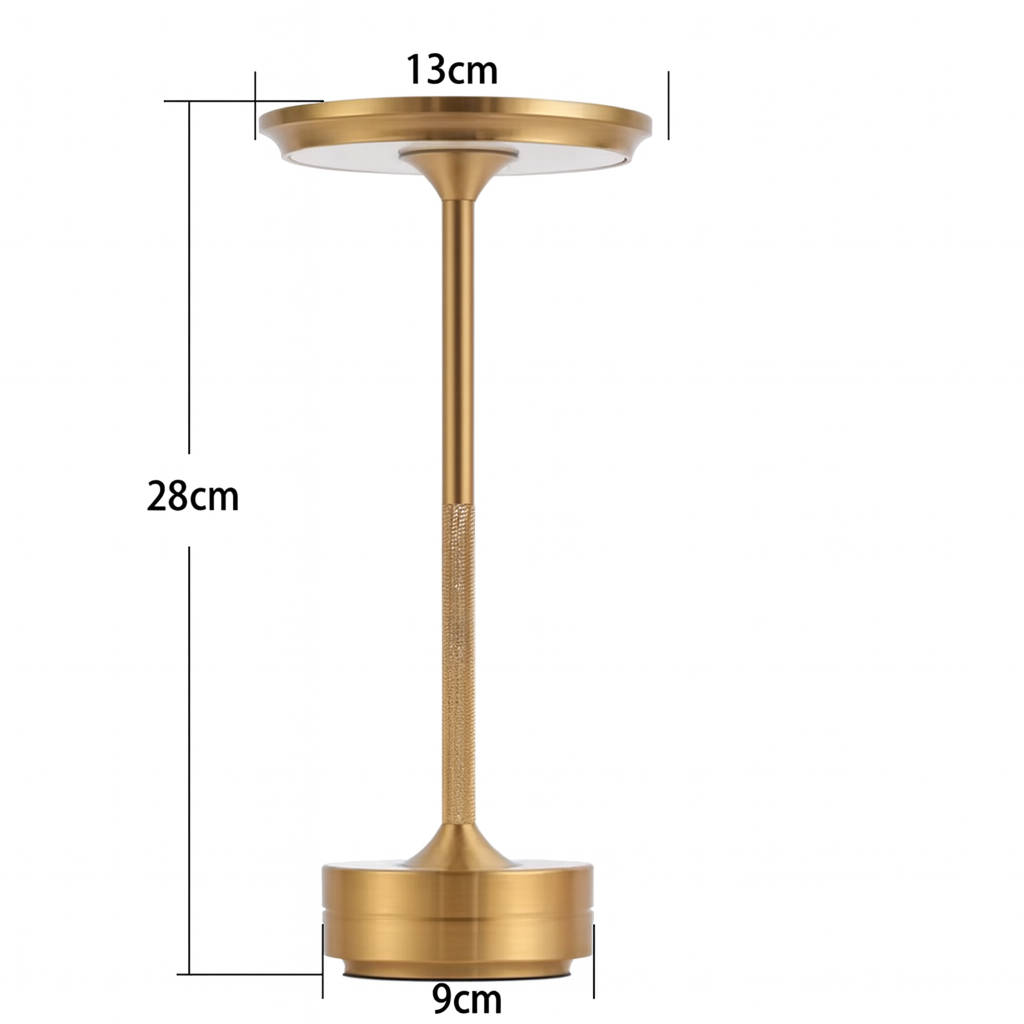 Retro LED Rechargeable Table Lamp – Touch Control, Dimmable, Portable USB Desk Light