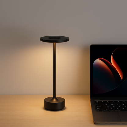 Retro LED Rechargeable Table Lamp – Touch Control, Dimmable, Portable USB Desk Light
