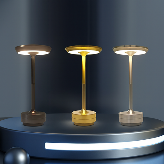 Retro LED Rechargeable Table Lamp – Touch Control, Dimmable, Portable USB Desk Light