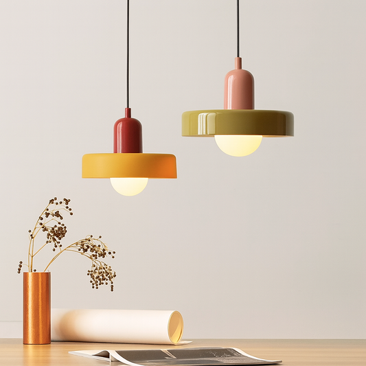 Nordic Retro Glass Chandelier – E27 LED Pendant Light for Living Room, Dining Room & Bedroom