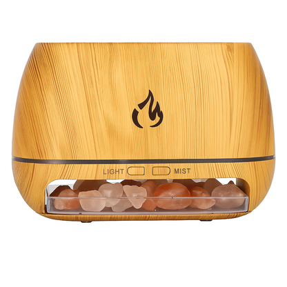 3D Flame Effect Essential Oil Diffuser, Ultrasonic Aroma Humidifier with LED Light & USB Power