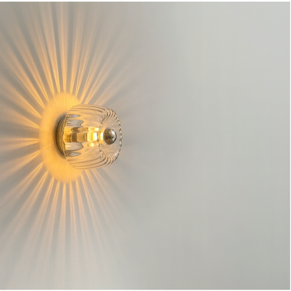 Modern Glass Wall Lamp, Decorative Up & Down Light Fixture for Living Room, Hallway, Stairs, E14