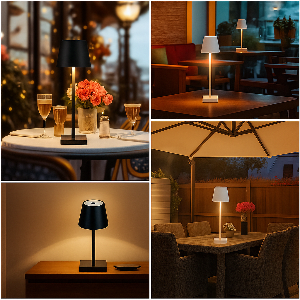 Rechargeable LED Touch Table Lamp – 3 Color Modes, Dimmable, Cordless Bedside & Desk Light