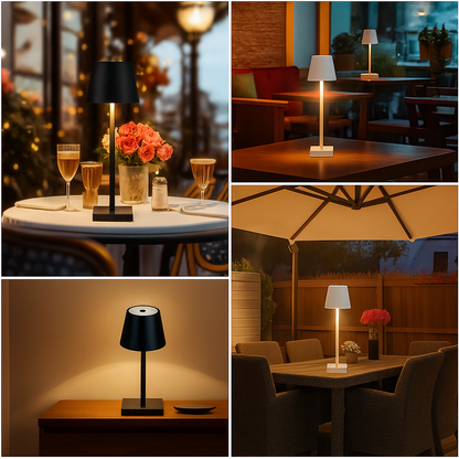 Rechargeable LED Touch Table Lamp – 3 Color Modes, Dimmable, Cordless Bedside & Desk Light