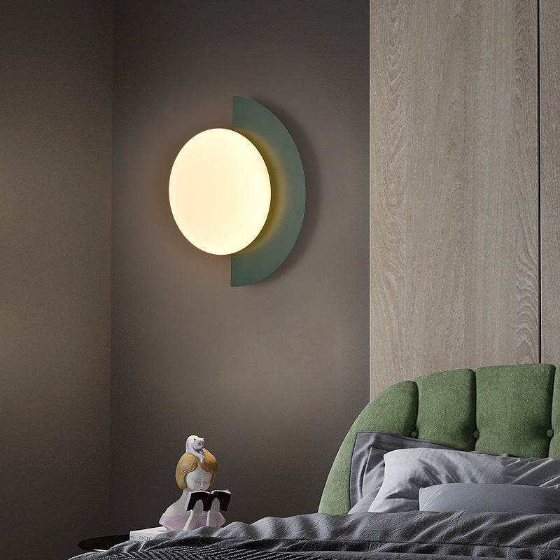 Nordic Semi-Round LED Wall Lamp Modern Design