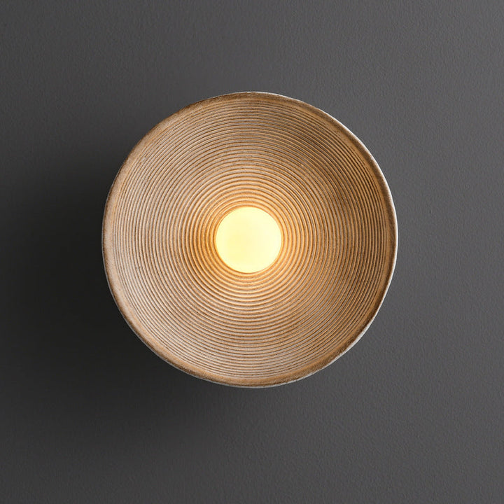 Japanese Wooden Wall Light – Minimalist Round LED Design