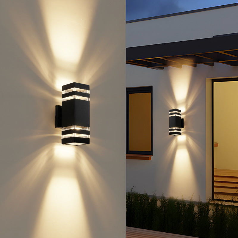 Scandinavian 2-Way Outdoor Wall Light – Modern Minimalist Design
