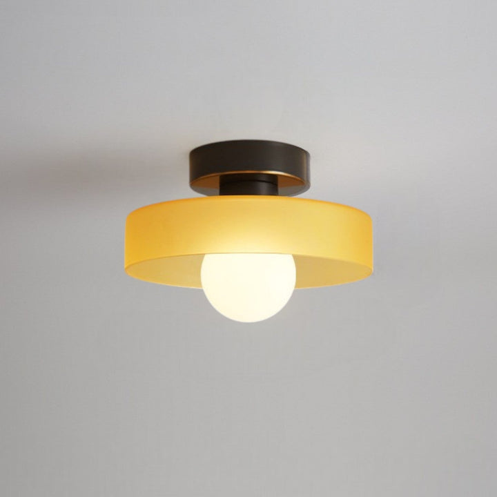 Bauhaus Round Copper Ceiling Light Modern Design
