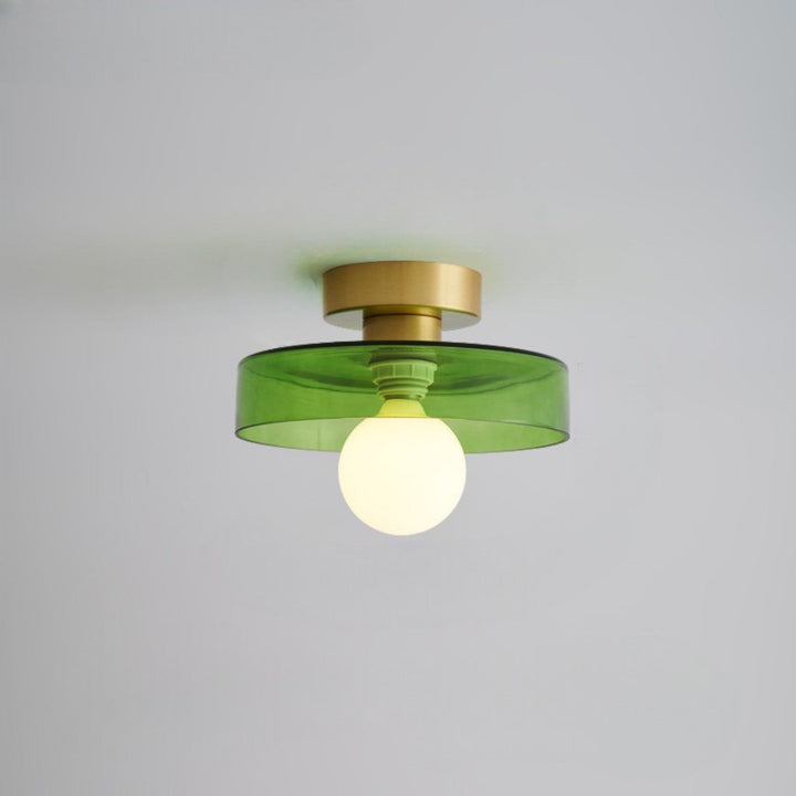 Bauhaus Round Copper Ceiling Light Modern Design