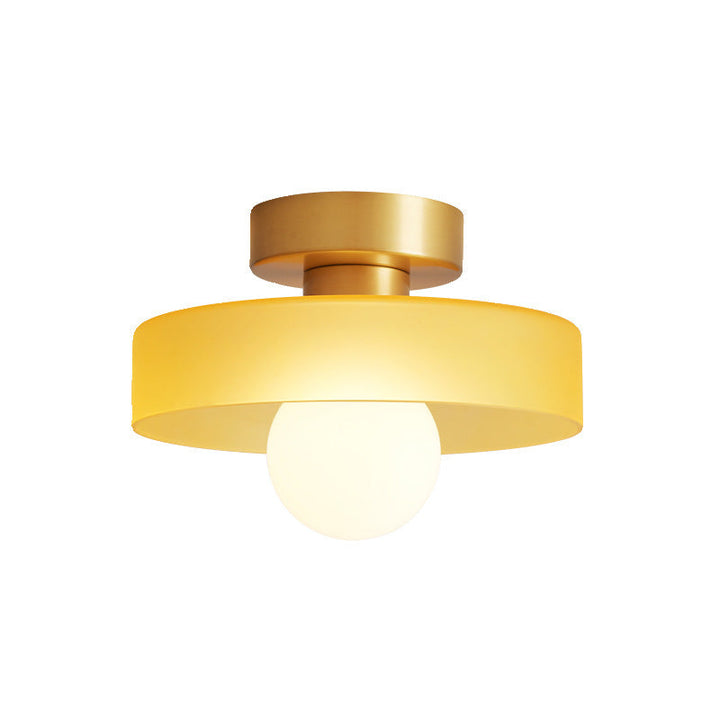 Bauhaus Round Copper Ceiling Light Modern Design