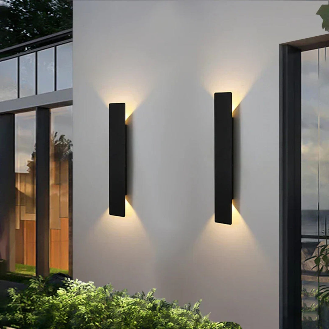 Weatherproof LED Outdoor Wall Light in Sleek Strip Design