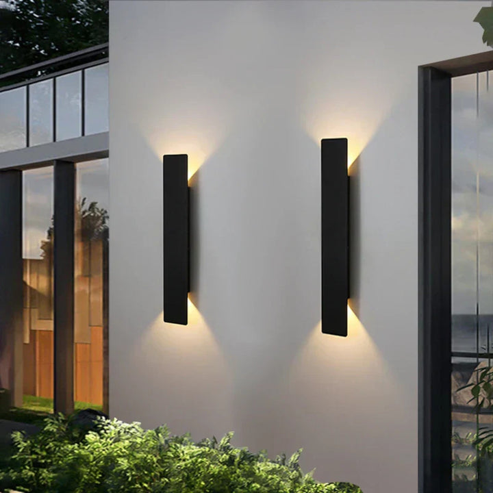 Weatherproof LED Outdoor Wall Light in Sleek Strip Design