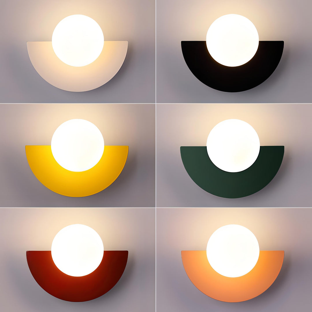 Nordic Semi-Round LED Wall Lamp Modern Design
