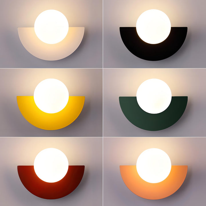 Nordic Semi-Round LED Wall Lamp Modern Design