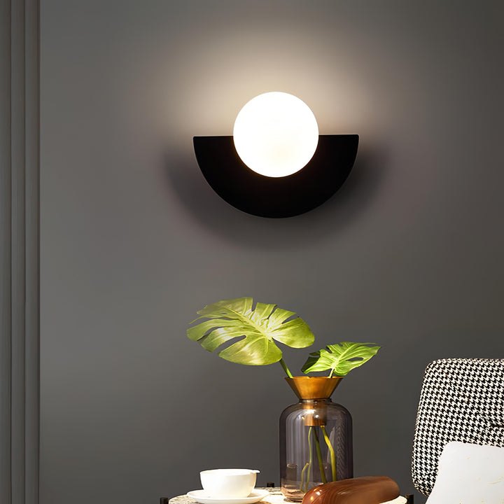 Nordic Semi-Round LED Wall Lamp Modern Design