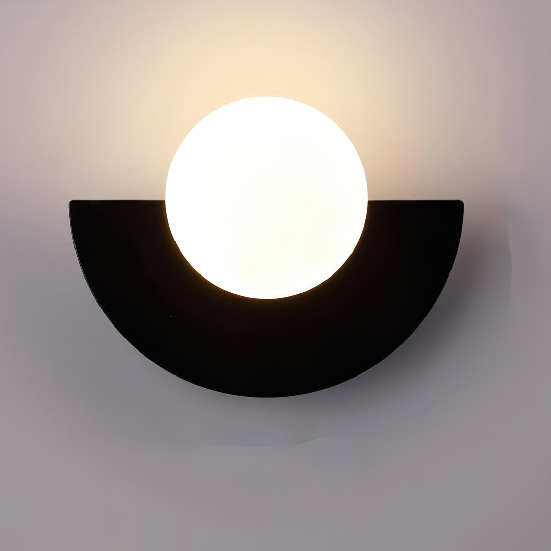 Nordic Semi-Round LED Wall Lamp Modern Design
