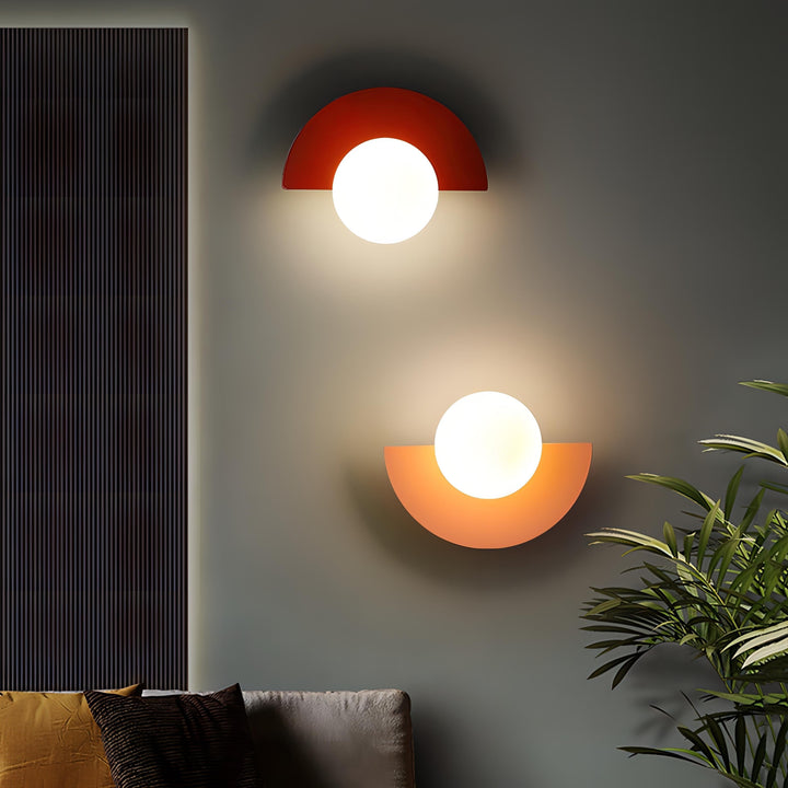 Nordic Semi-Round LED Wall Lamp Modern Design
