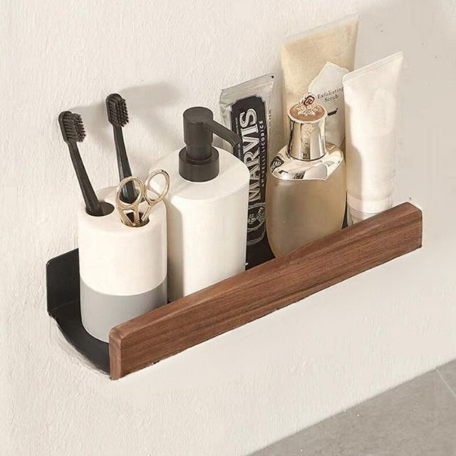AeroWood - Wall Shelf for the Bathroom made of Natural Wood