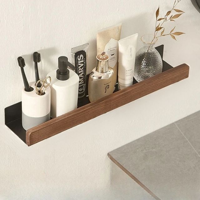 AeroWood - Wall Shelf for the Bathroom made of Natural Wood