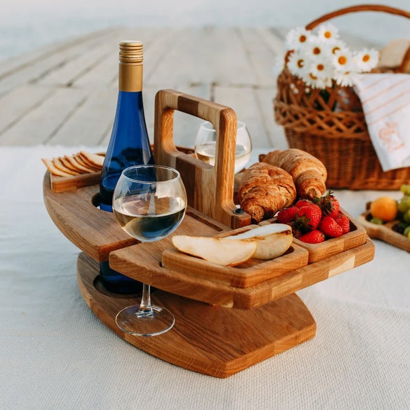 Caddy – Folding Wine & Aperitif Table for Outdoor Use