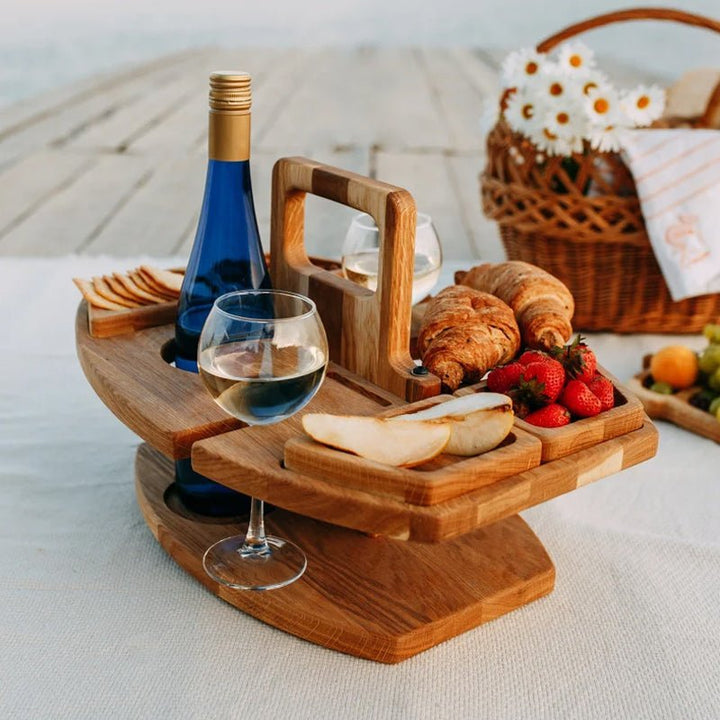 Caddy – Folding Wine & Aperitif Table for Outdoor Use