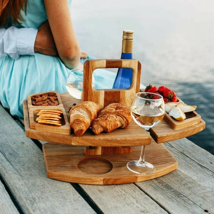 Caddy – Folding Wine & Aperitif Table for Outdoor Use