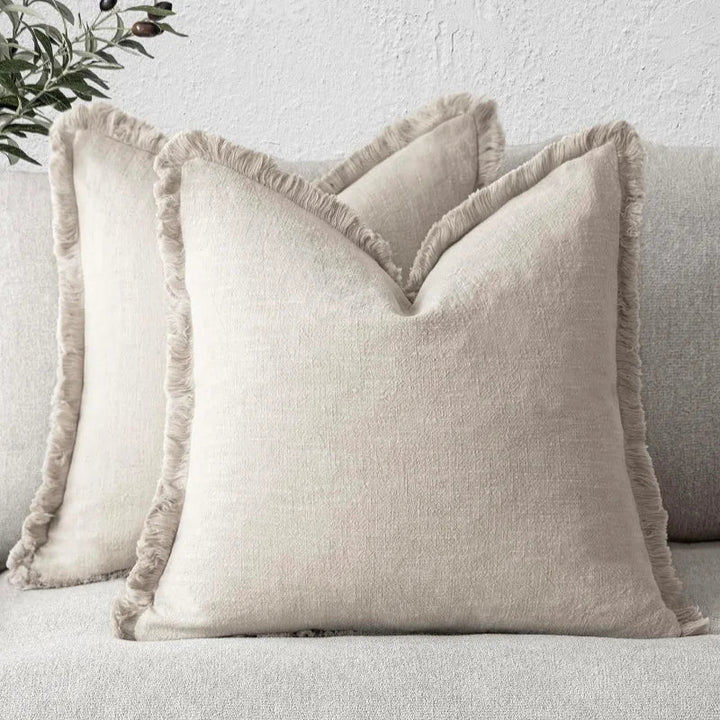 Cotlin - Cotton and Linen Cushion Covers with Fringes