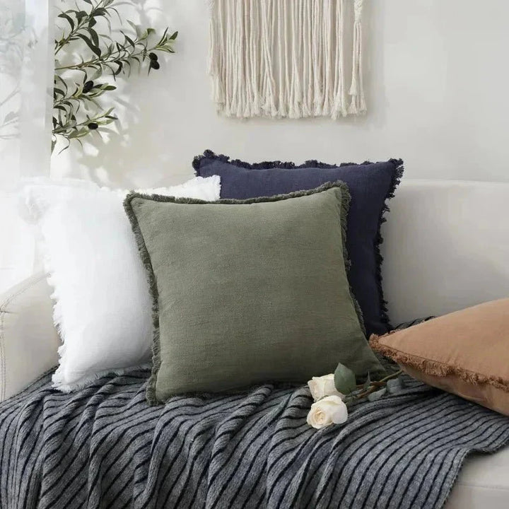 Cotlin - Cotton and Linen Cushion Covers with Fringes