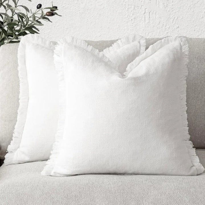 Cotlin - Cotton and Linen Cushion Covers with Fringes