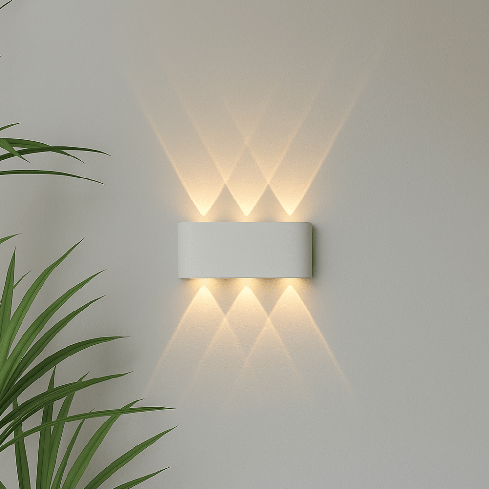 Elina – Modern LED Wall Light for Indoor & Outdoor Use in Black & White