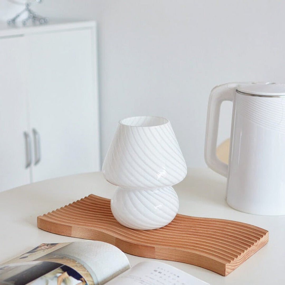 Glass Mushroom Table Lamp in Murano Style