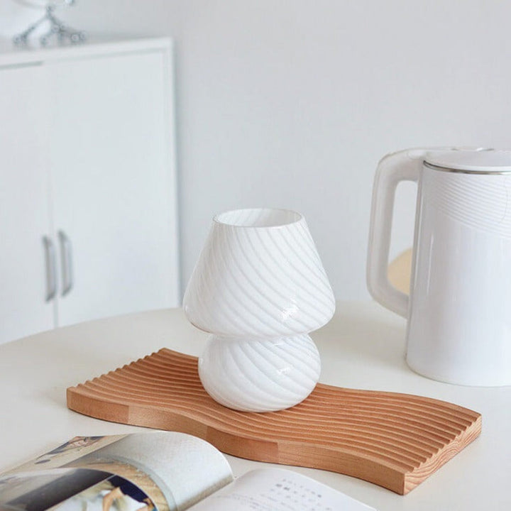 Glass Mushroom Table Lamp in Murano Style