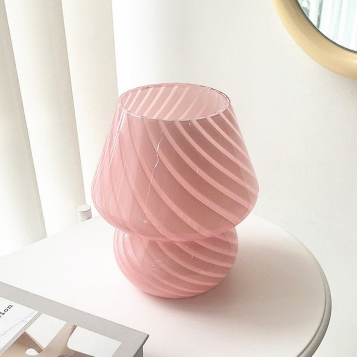 Glass Mushroom Table Lamp in Murano Style