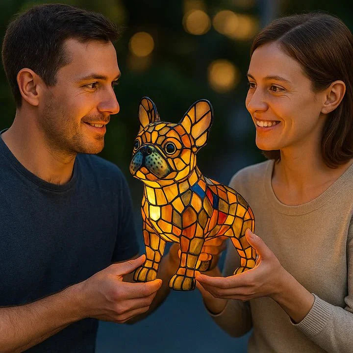Handcrafted Dog-Shaped Lamp