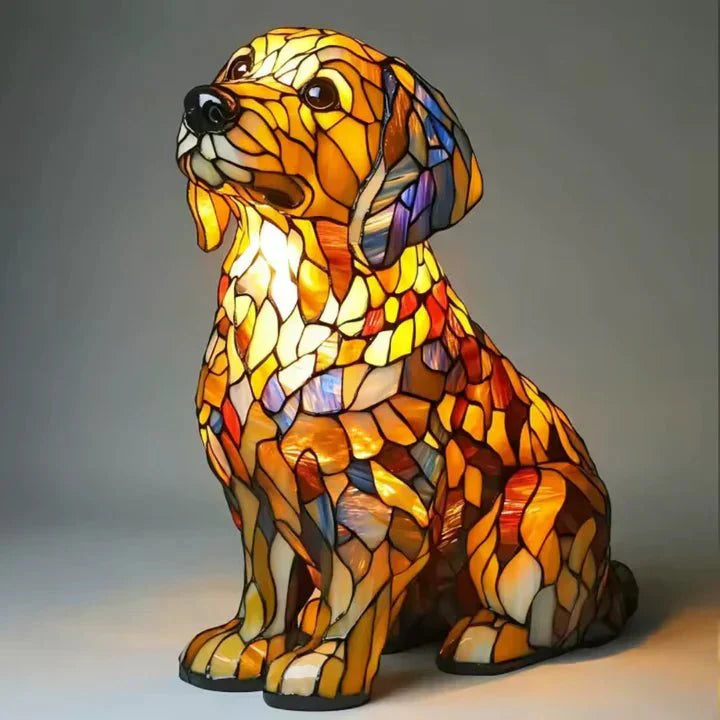 Handcrafted Dog-Shaped Lamp