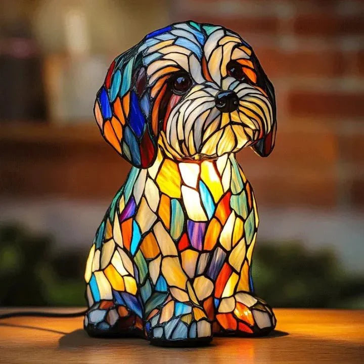 Handcrafted Dog-Shaped Lamp