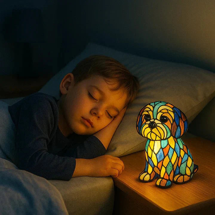 Handcrafted Dog-Shaped Lamp