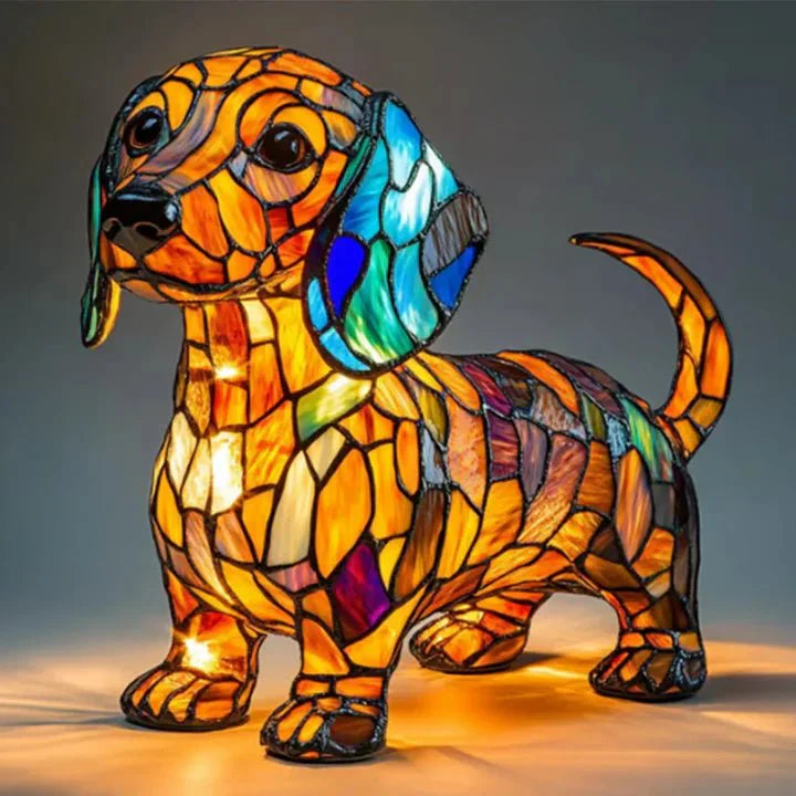 Handcrafted Dog-Shaped Lamp