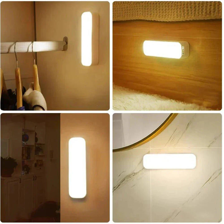 LED Wall Light with Motion Sensor Rechargeable Energy-Saving Indoor Outdoor