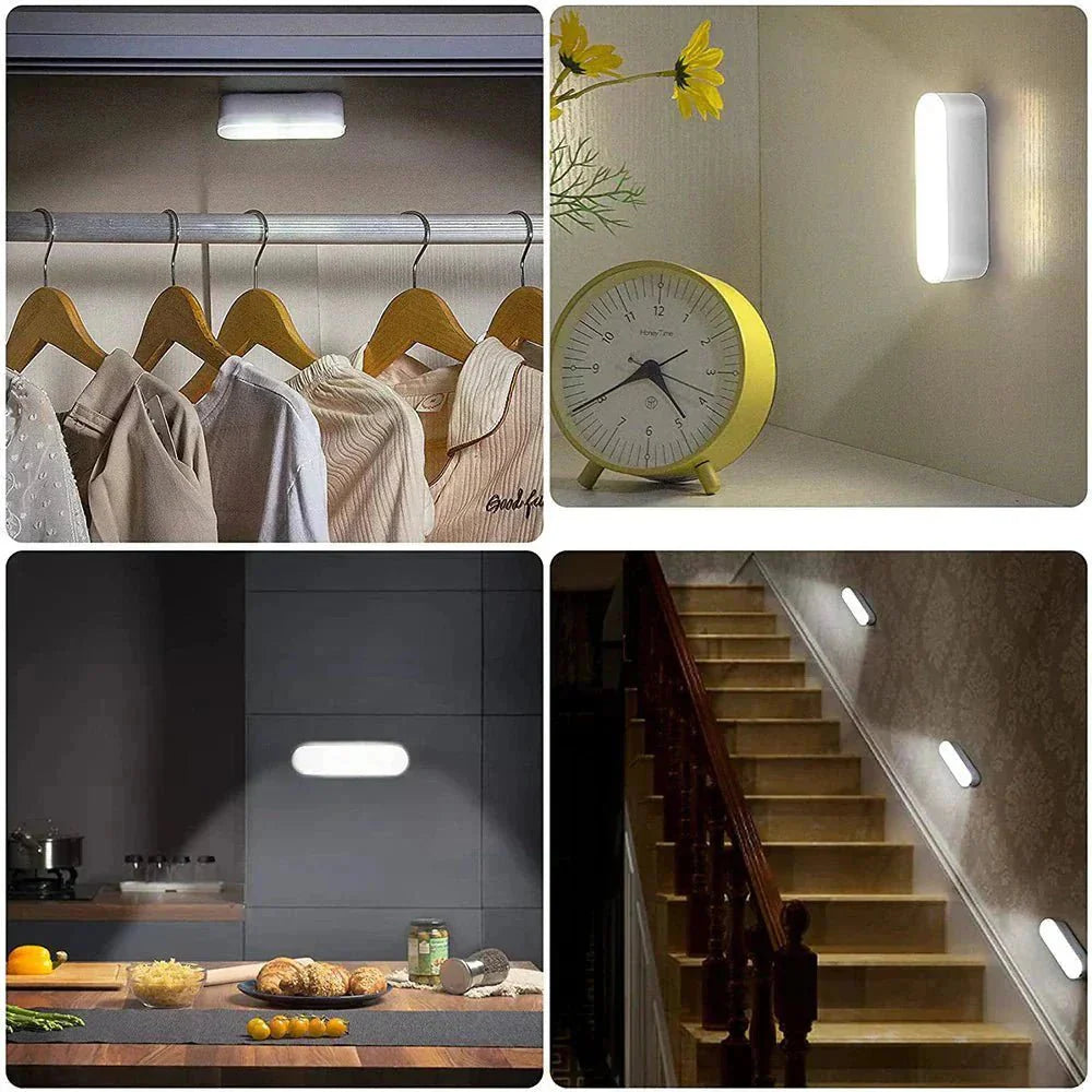 LED Wall Light with Motion Sensor Rechargeable Energy-Saving Indoor Outdoor