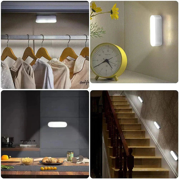 LED Wall Light with Motion Sensor Rechargeable Energy-Saving Indoor Outdoor
