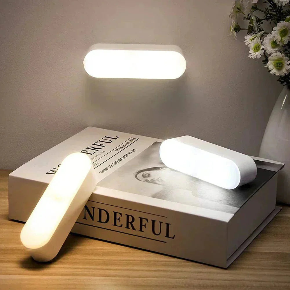 LED Wall Light with Motion Sensor Rechargeable Energy-Saving Indoor Outdoor