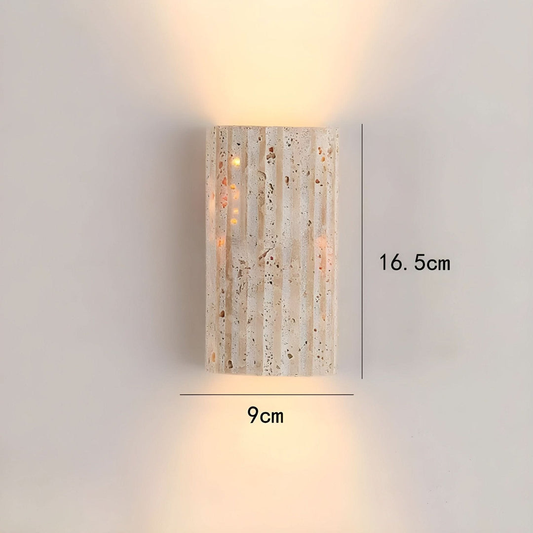 Livia – LED Wall Light Made of Natural Stone for Bedroom & Living Room