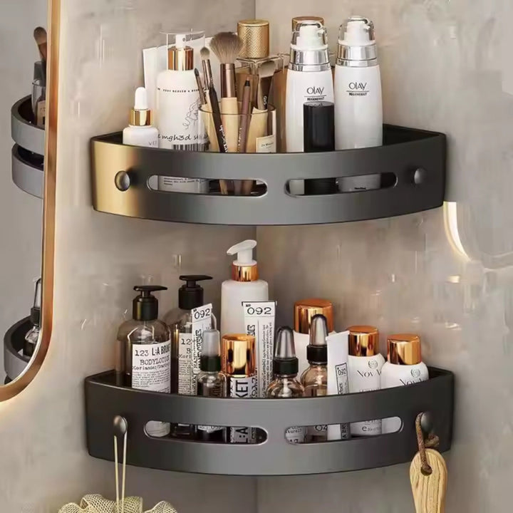 Milan – Corner Shower Shelf Without Drilling for Bathroom